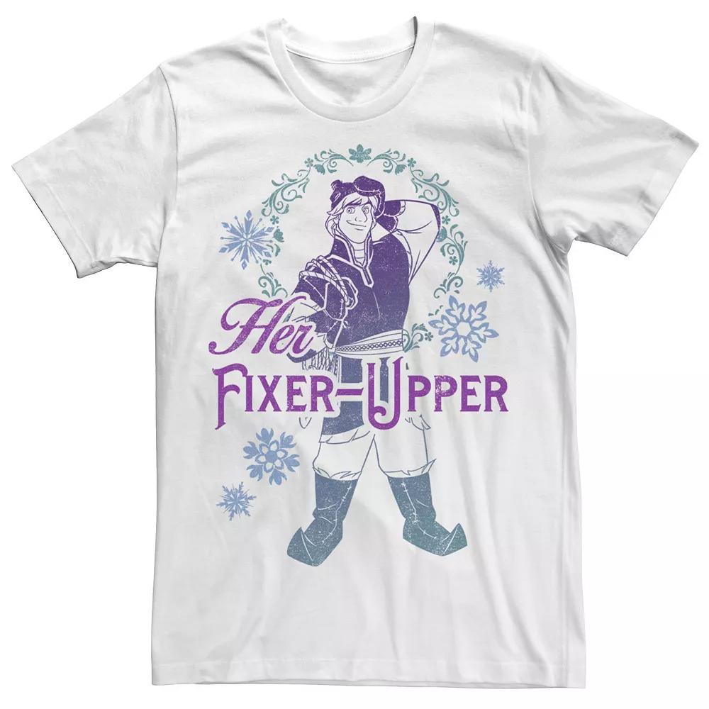 Disney's Frozen Kristoff Men's "Her Fixer-Upper" Gradient Portrait Tee,  Product Image