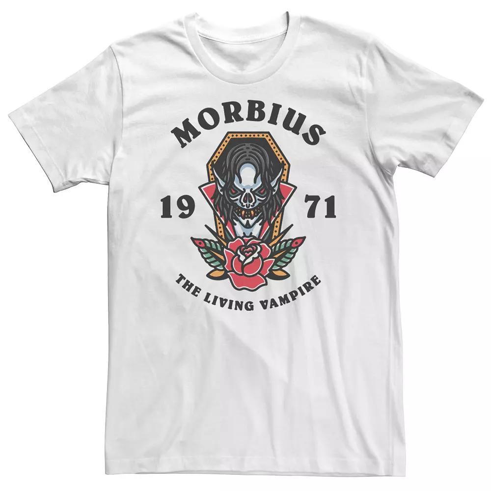 Big & Tall Marvel Morbius The Living Vampire 1971 Tattoo Style Tee, Men's,  Product Image
