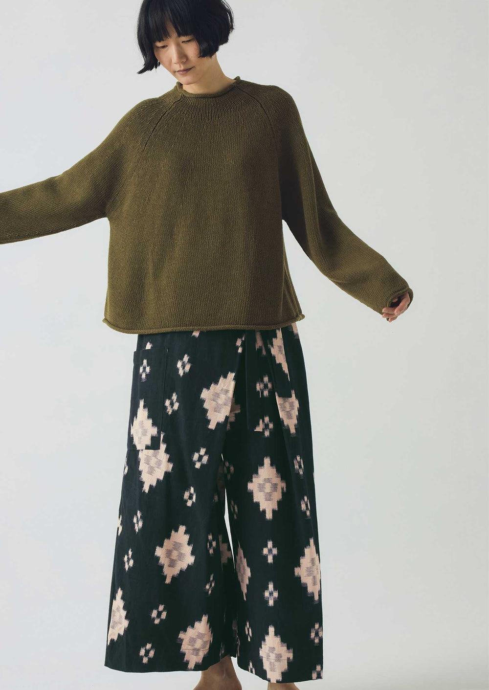 Organic Cotton Linen Easy Sweater | Montella Product Image