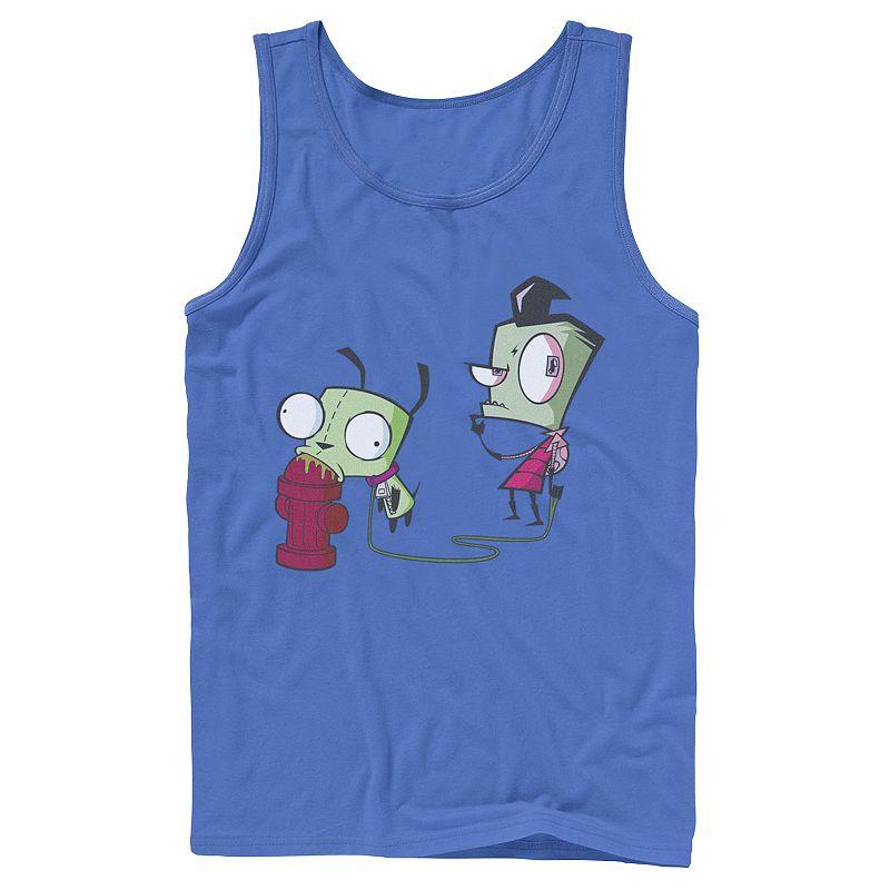 Men's Nickelodeon Invader Zim Walking Gir Fire Hydrant Portrait Graphic Graphic Tank Top,  Product Image