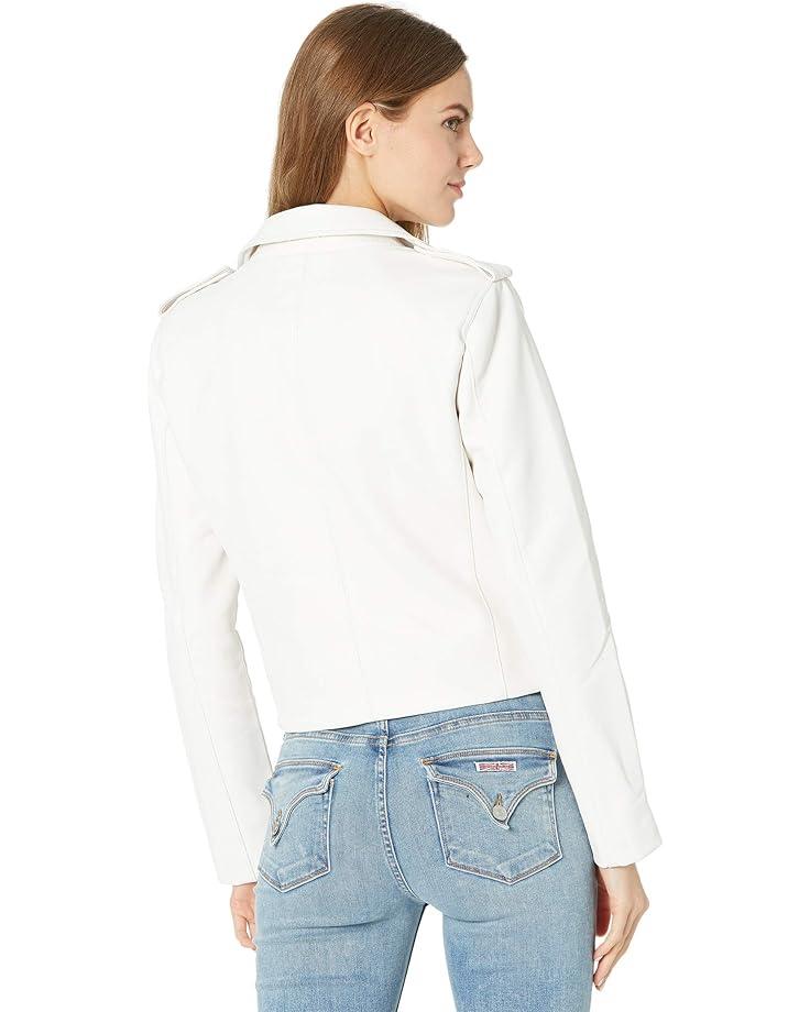 Faux Leather Moto Jacket Product Image