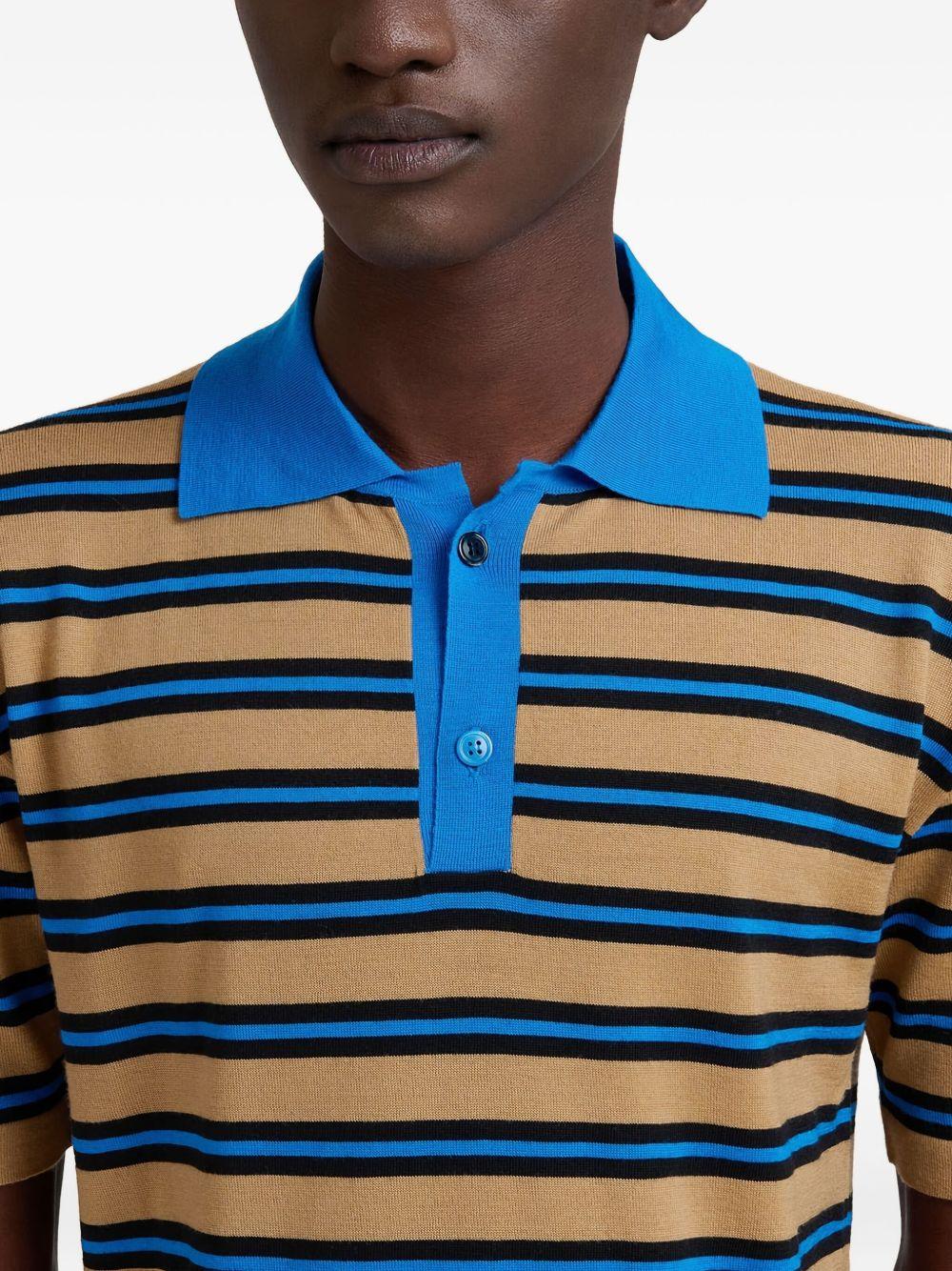 striped polo shirt Product Image