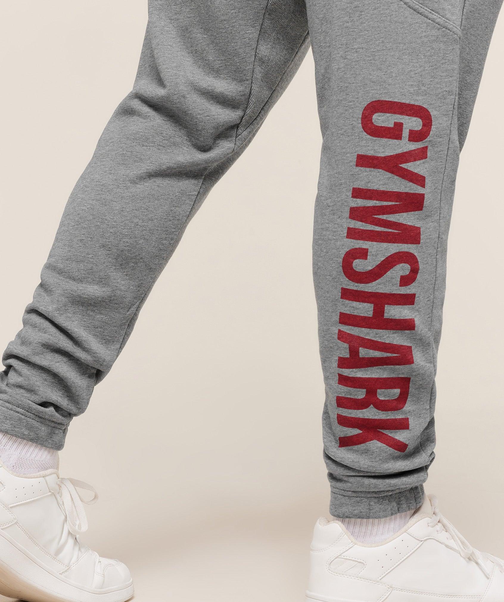 Gymshark Power Wordmark Jogger - Charcoal Core Marl Male Product Image