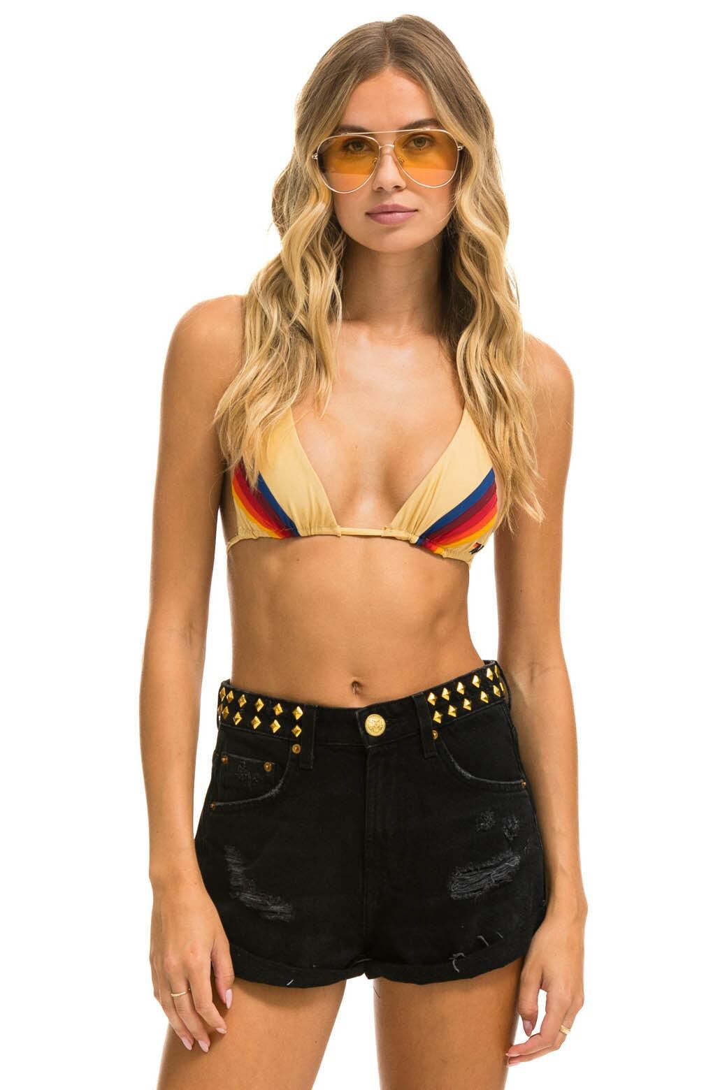 MID RISE STUDDED ROCKER BOLT WOMENS JEAN SHORT - VINTAGE BLACK Female Product Image