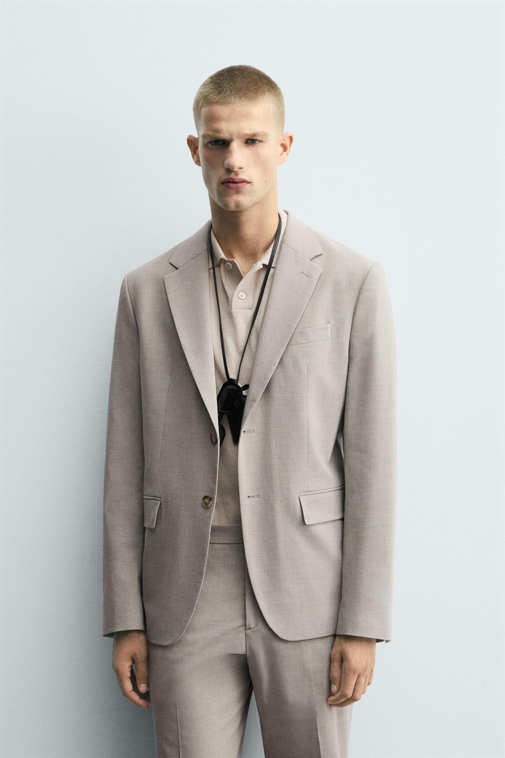 TEXTURED SUIT BLAZER Product Image