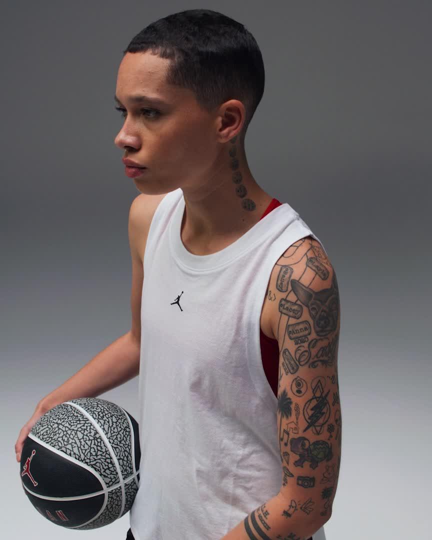 Jordan Womens Jordan Sport Diamond Tank - Womens White Product Image