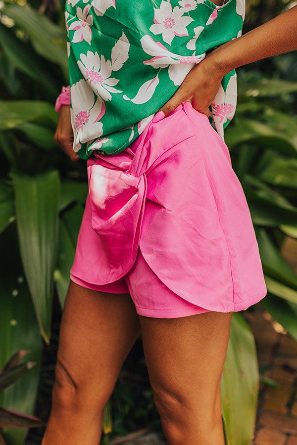 Party On The Go Skort in Pink Product Image
