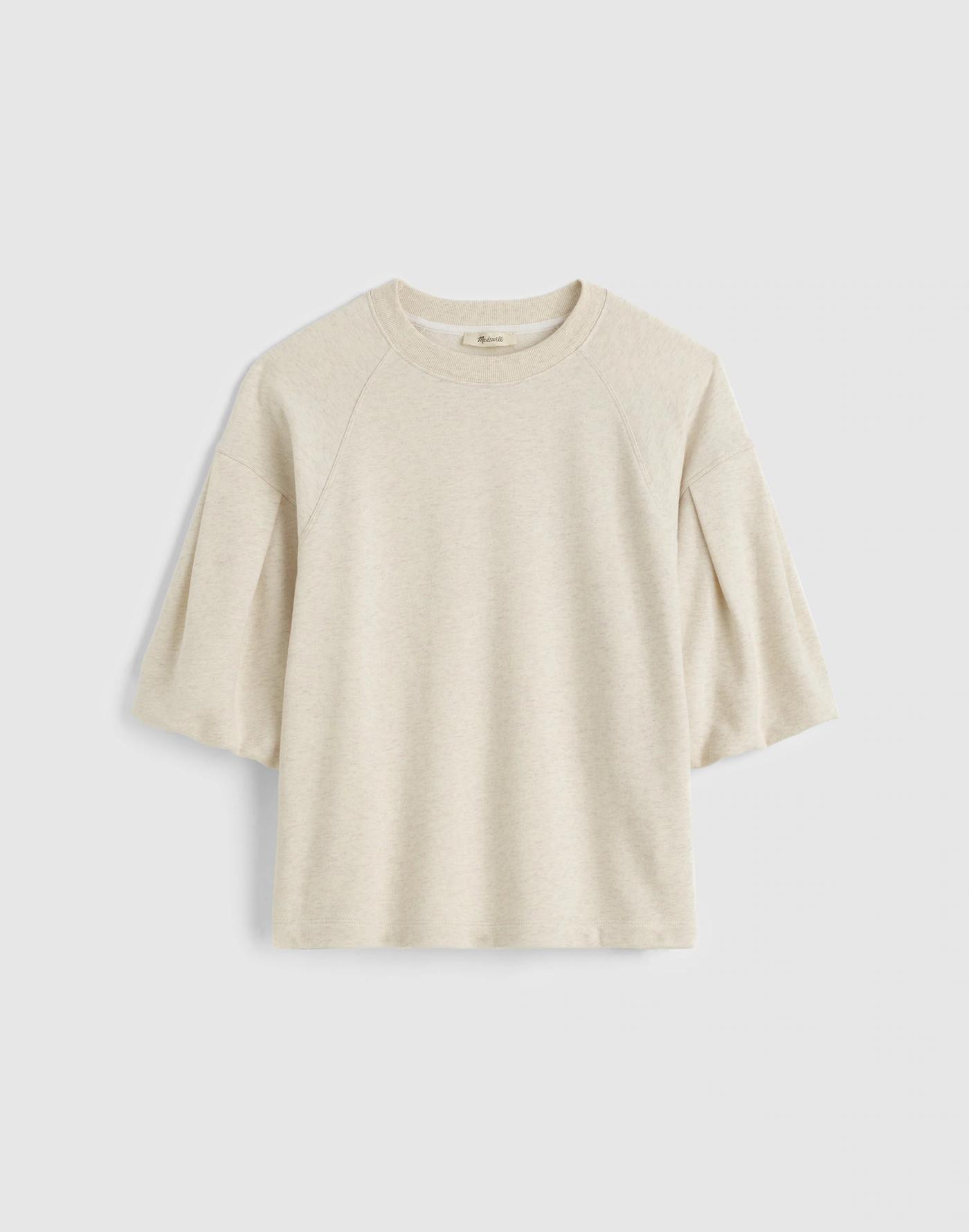Puff-Sleeve Sweatshirt Tee Product Image