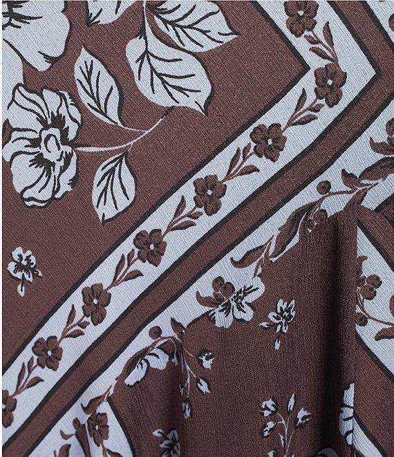 GB Printed Floral Handkerchief Hem Maxi Dress Product Image