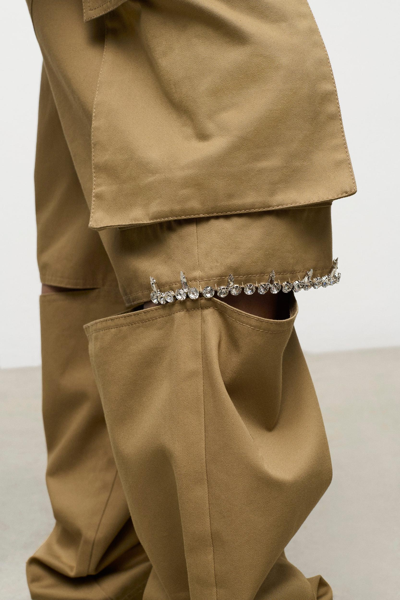 Crystal Slit Cargo Pant Product Image