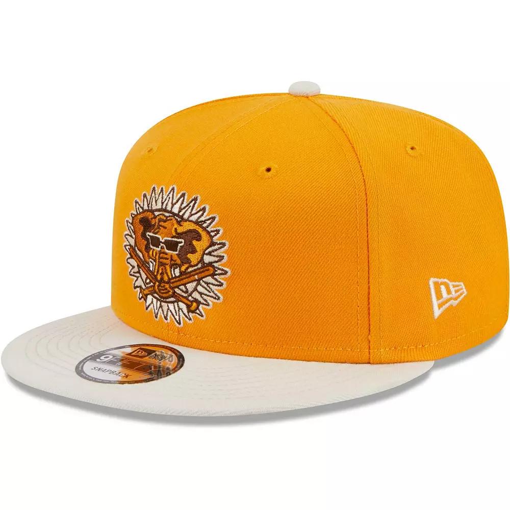 Men's New Era Gold Oakland Athletics Tiramisu 9FIFTY Snapback Hat Product Image