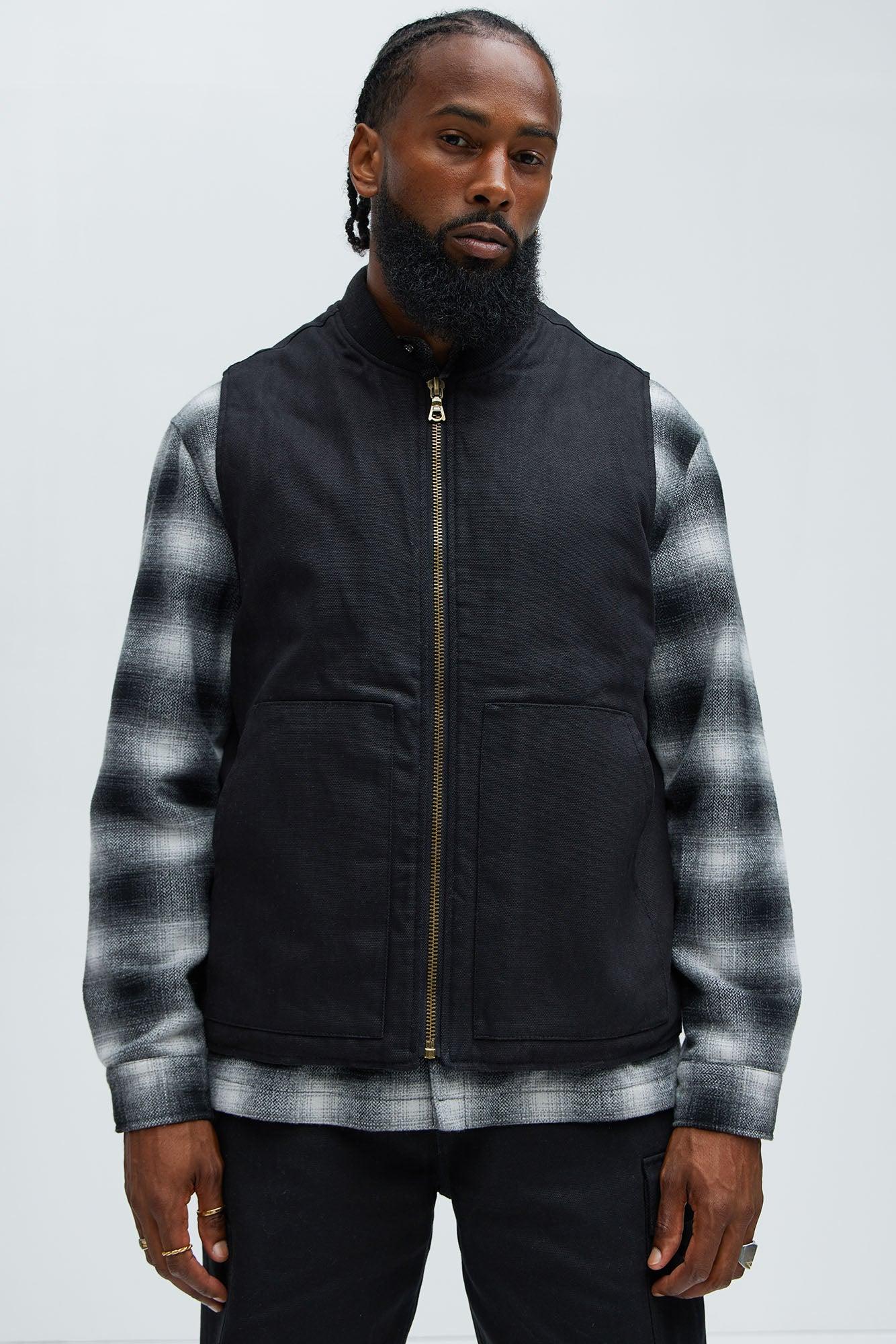 Alexander Utility Canvas Vest - Black Product Image