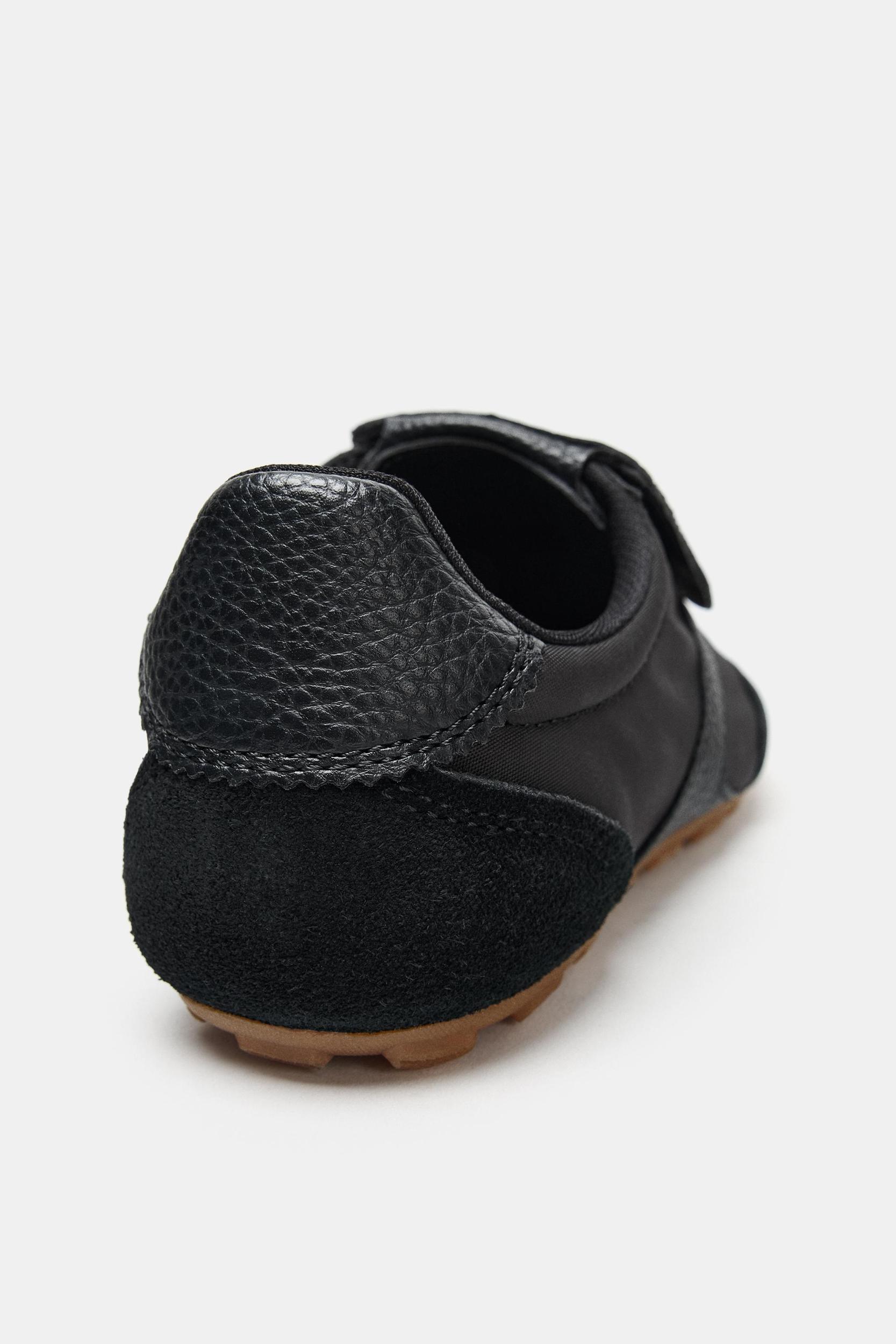 SNEAKERS WITH OVERLAPPING TONGUE DETAIL Product Image