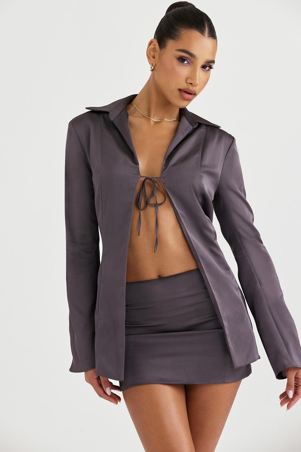 Ailsa  shadow tie front top Product Image