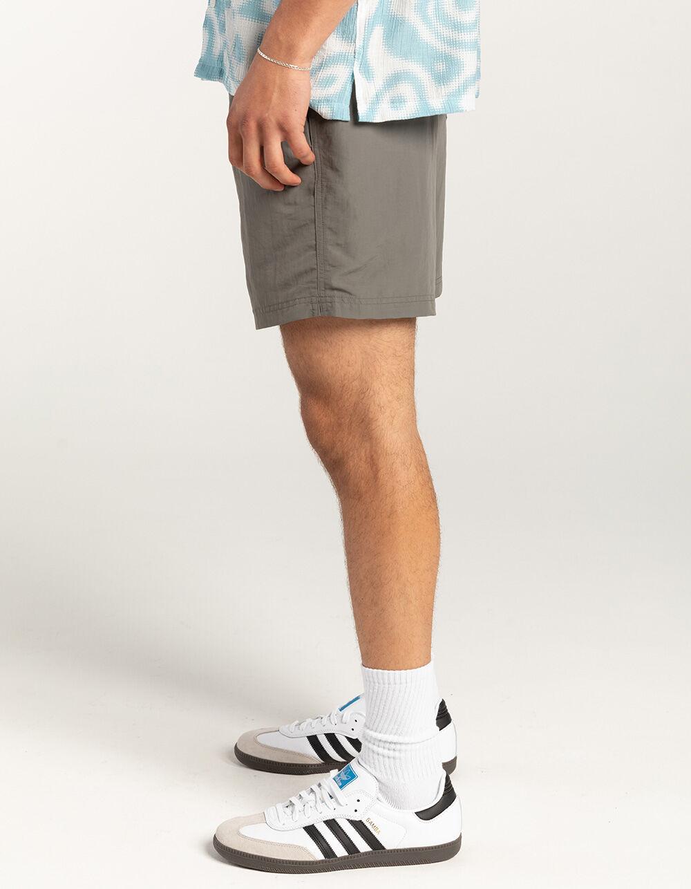 RSQ Mens 6" Nylon Shorts - GUNMETAL Product Image