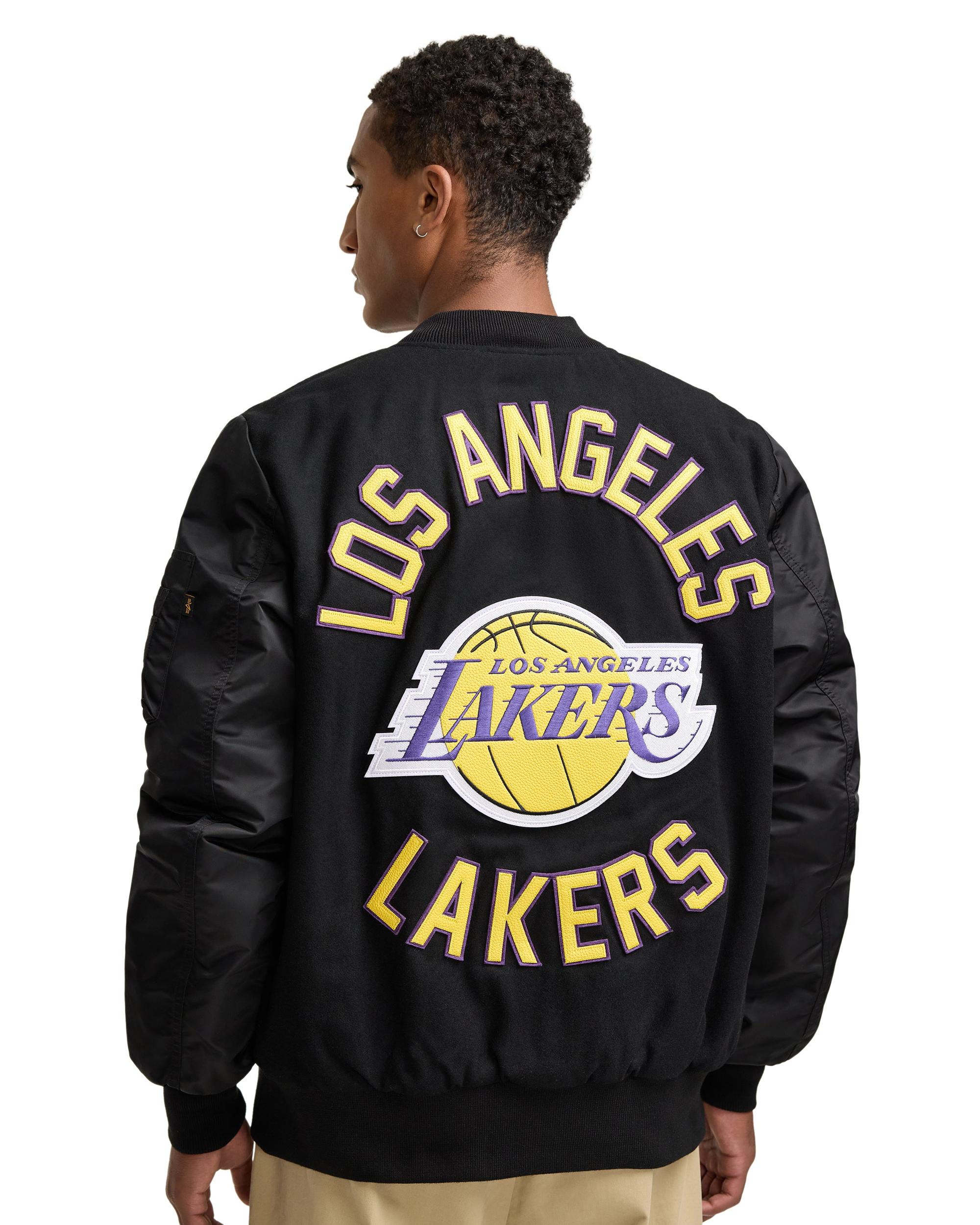 Alpha Industries x Los Angeles Lakers MA-1 Wool Varsity Jacket Male Product Image
