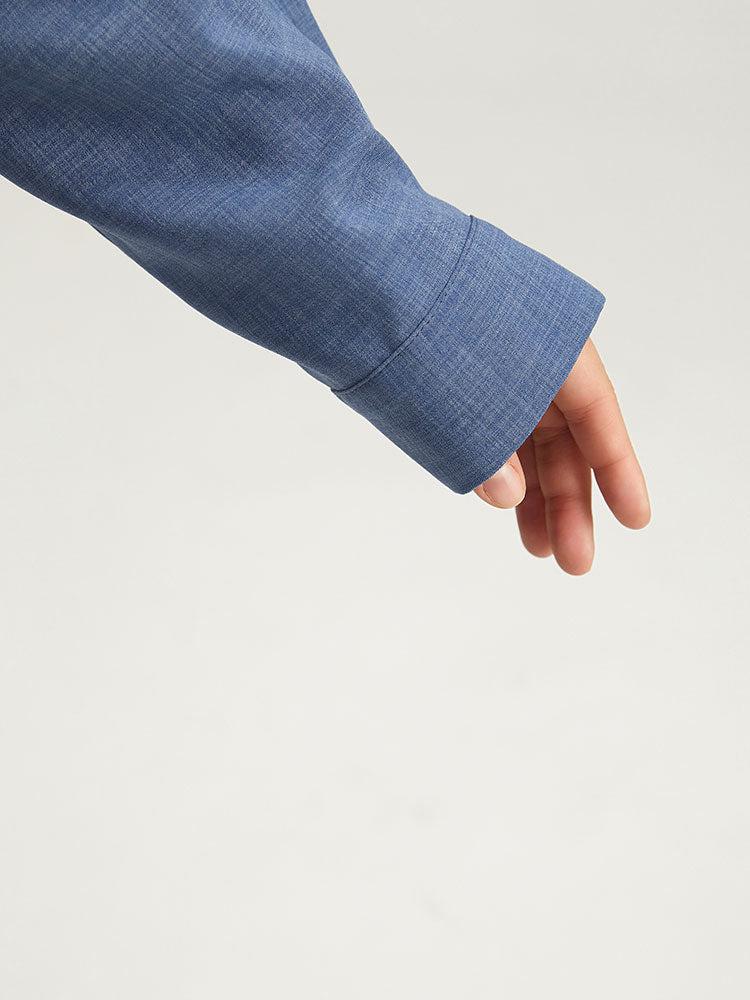 Plain Flap Pocket Zipper Lapel Collar Coat Female Product Image