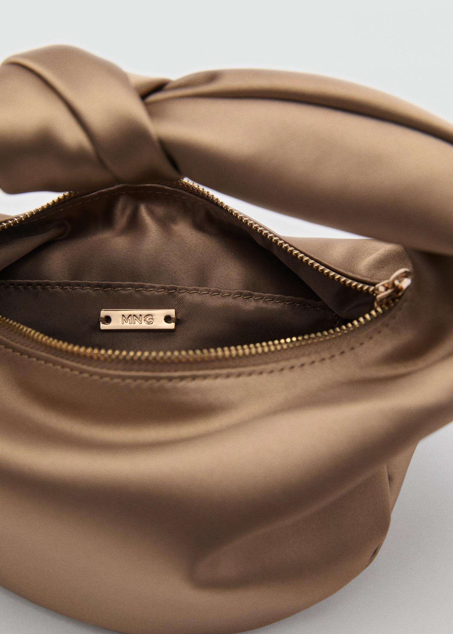 Satin handbag - Women | MANGO USA Product Image
