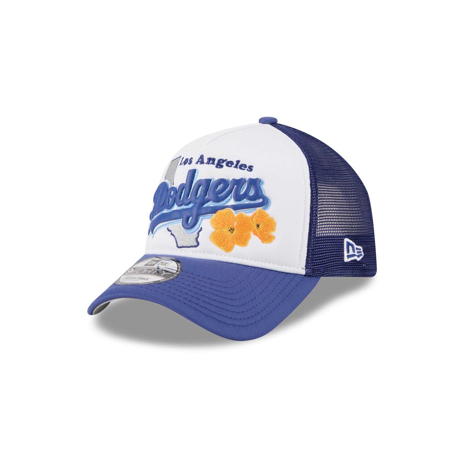 Los Angeles Dodgers State Flower 9FORTY A-Frame Trucker Hat Male Product Image