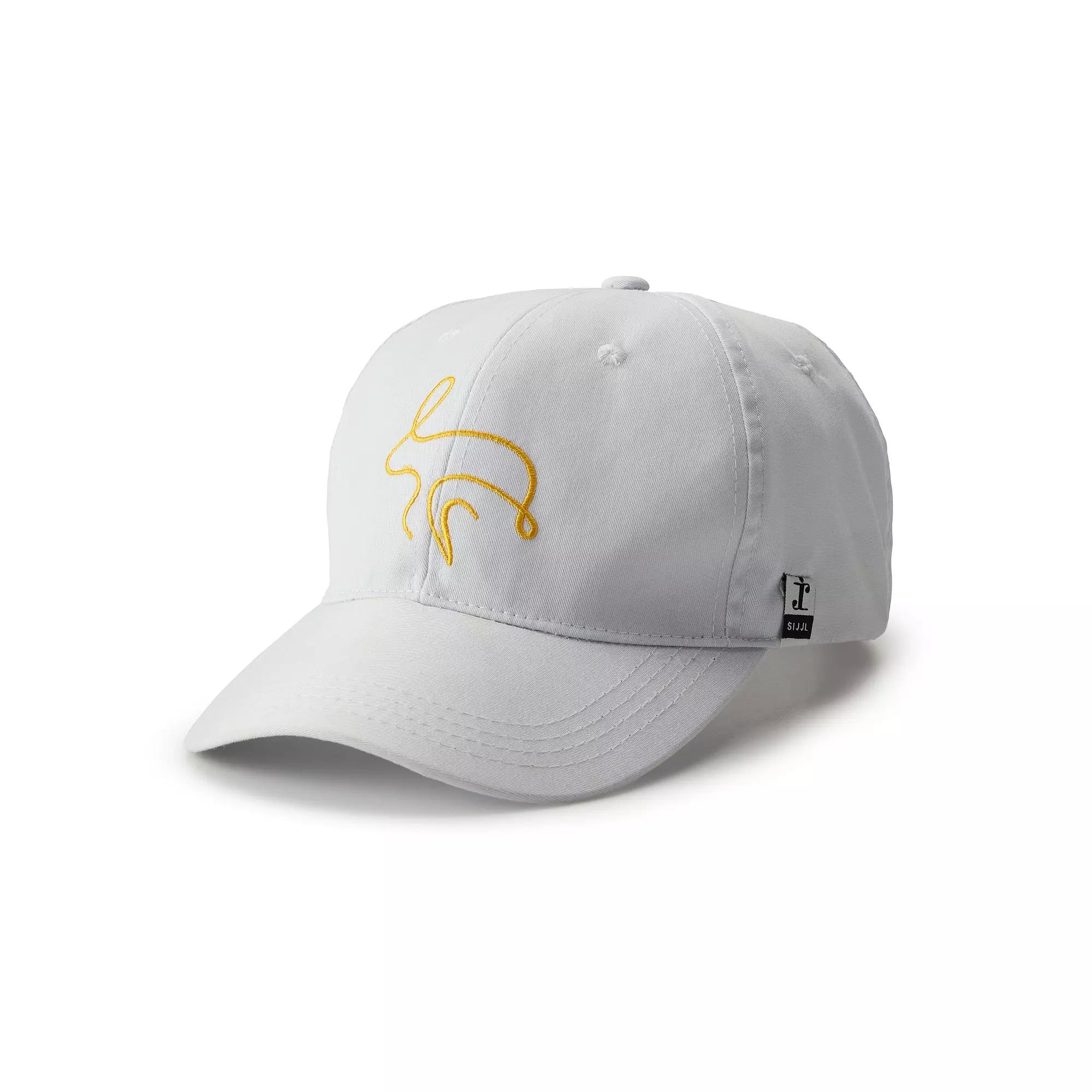 Women's SIJJL Bunny Embroidered White Baseball Hat Product Image