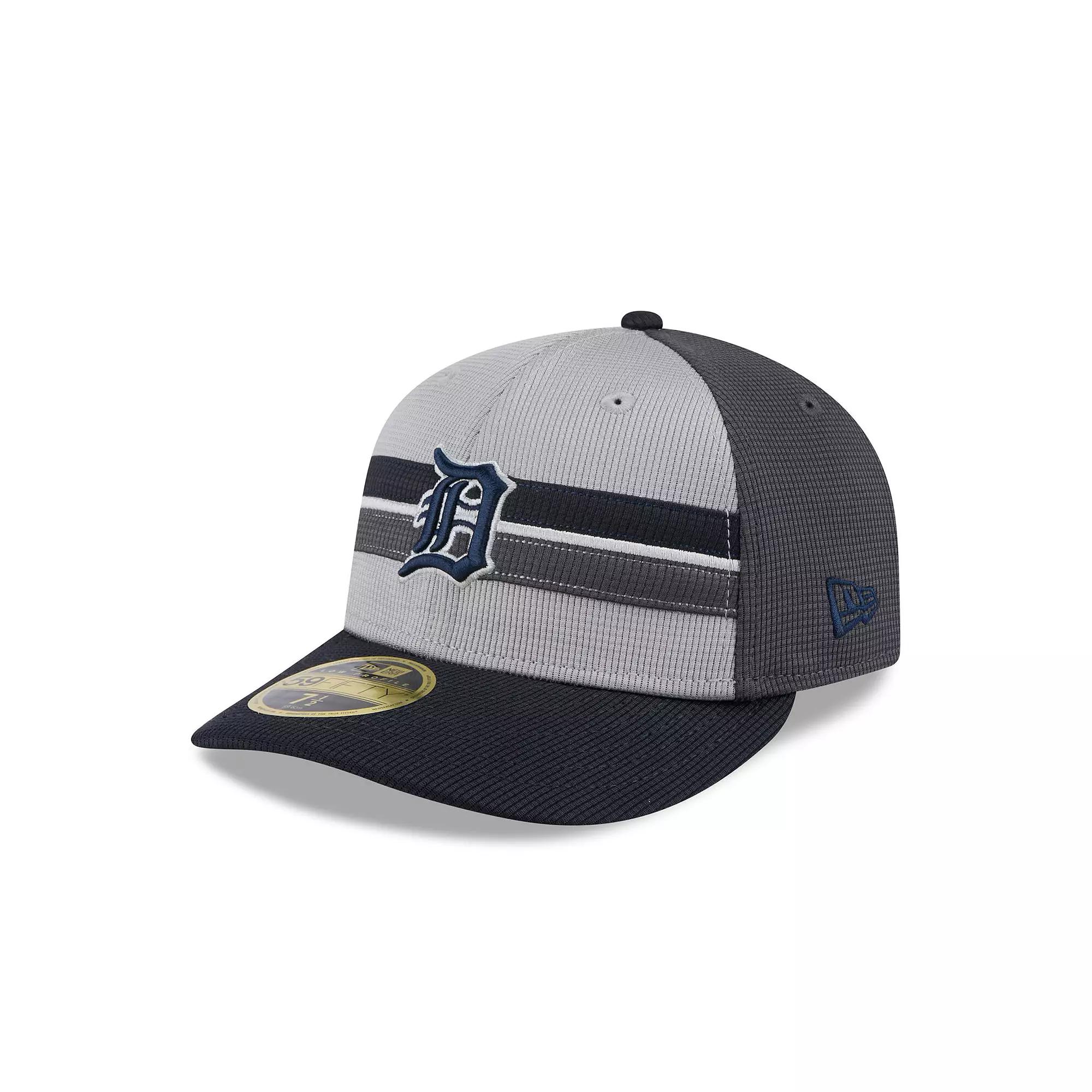 Mens New Era Gray/Navy Detroit Tigers 2025 Batting Practice Low Profile 59FIFTY Fitted Hat Product Image