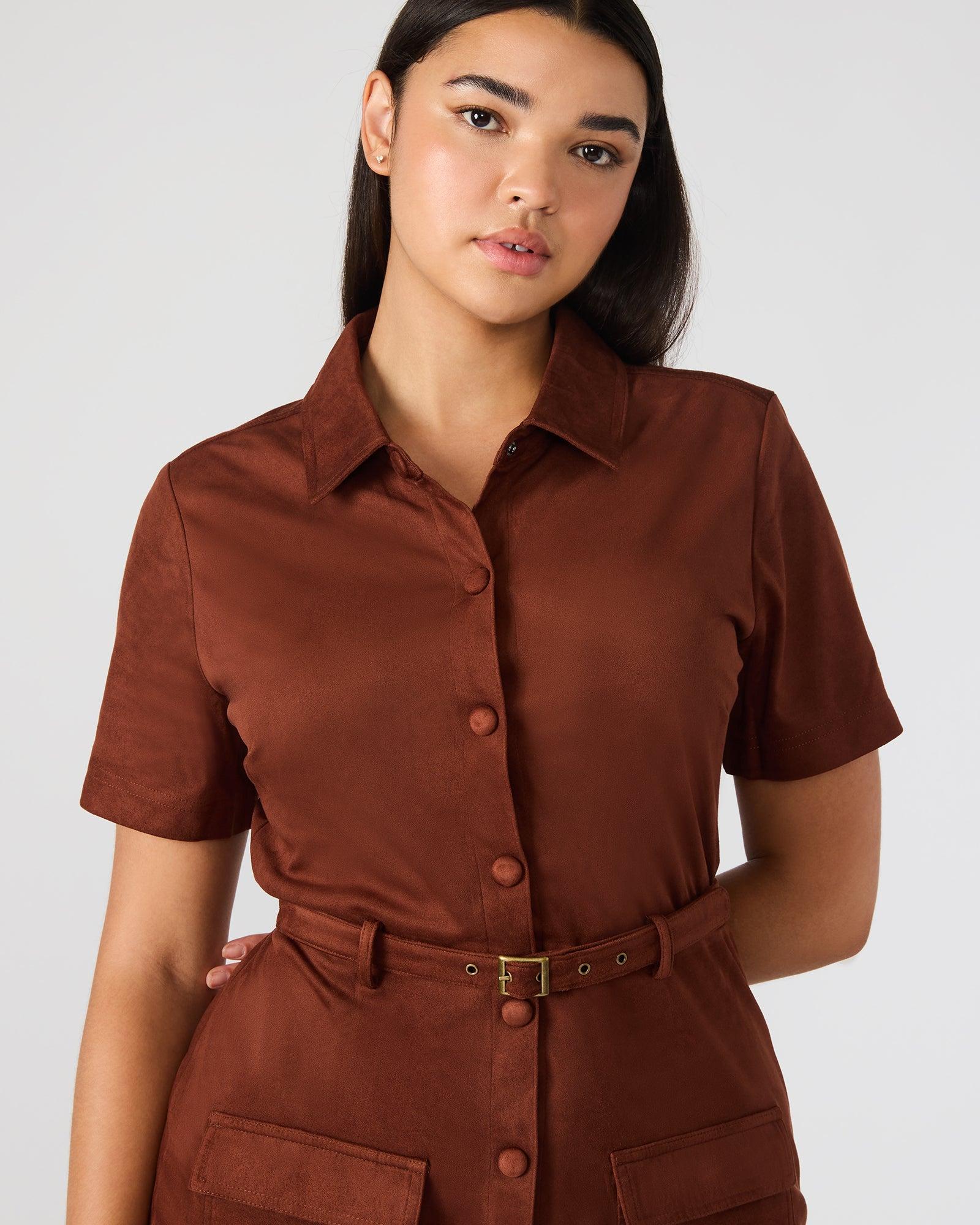 JOLIANA DRESS DARK FIG Female Product Image