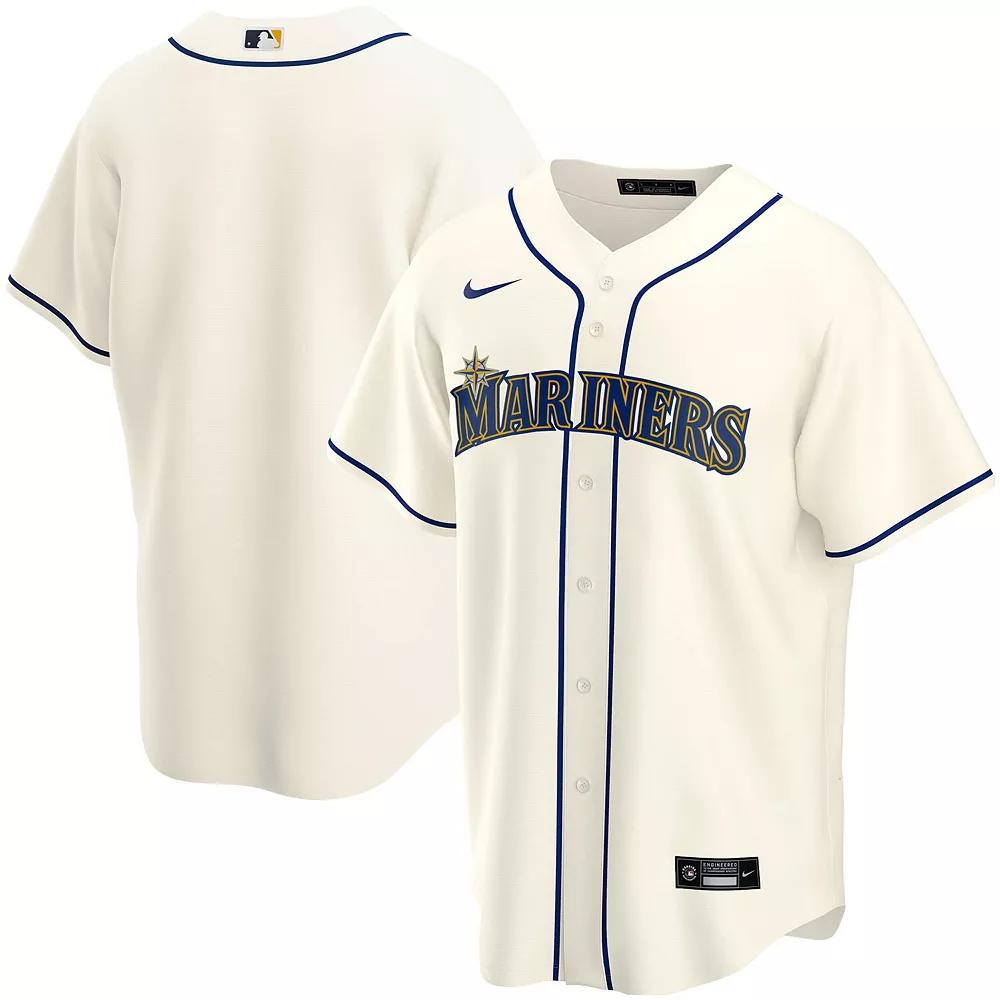 Men's Nike Cream Seattle Mariners Alternate 2020 Replica Team Jersey, Size: 2XL, Beige Product Image