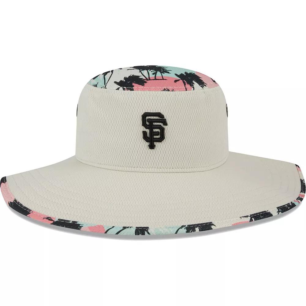 Men's New Era Natural San Francisco Giants Retro Beachin' Bucket Hat, Beige Product Image