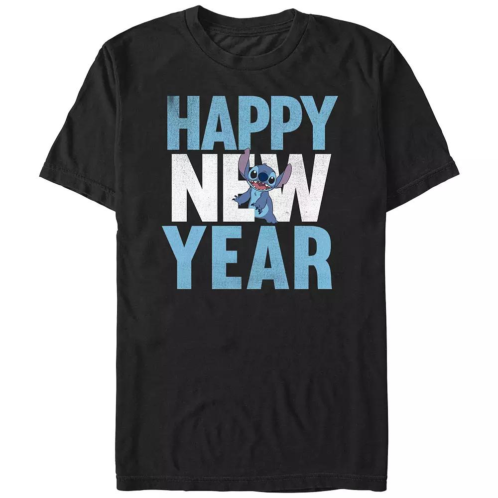 Disney's Lilo & Stitch Happy New Year Stitch Men's Graphic Tee,  Product Image