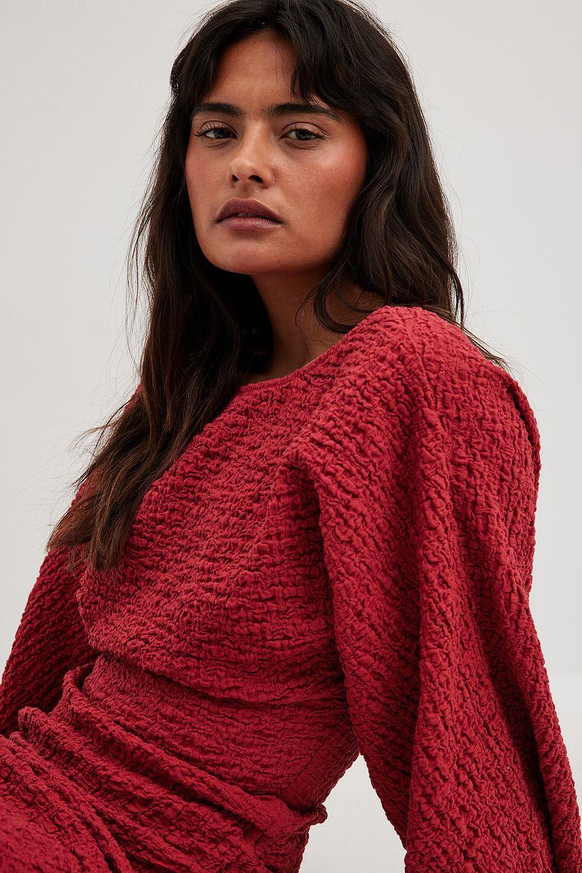 Structured Drawstrings Maxi Dress Product Image