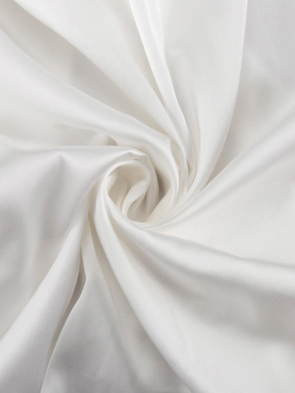 Loose Puff Sleeves Elasticity See-Through Solid Color Split-Joint Streamer High Neck Mini Dresses Shirt Dress Product Image