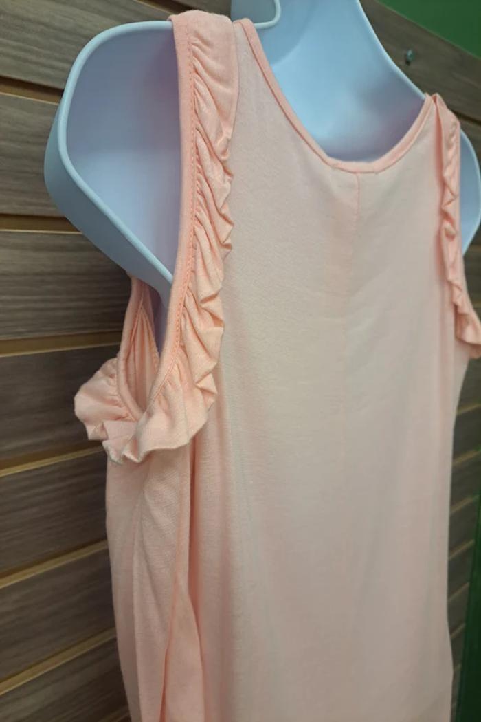 Pink Cold Shoulder Ruffle Sleeve Product Image