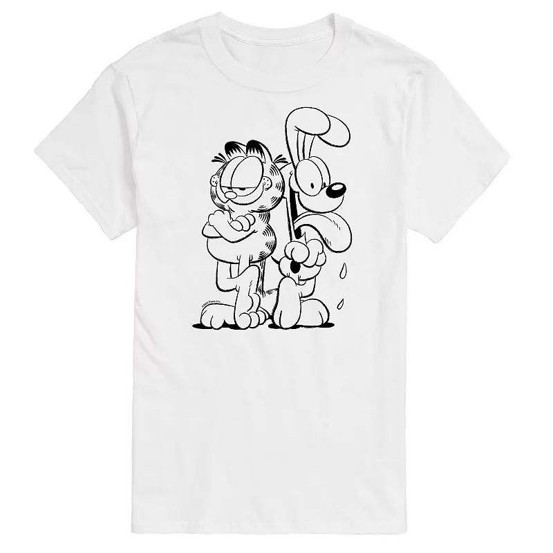 Big & Tall Garfield And Odie Graphic Tee, Mens Product Image