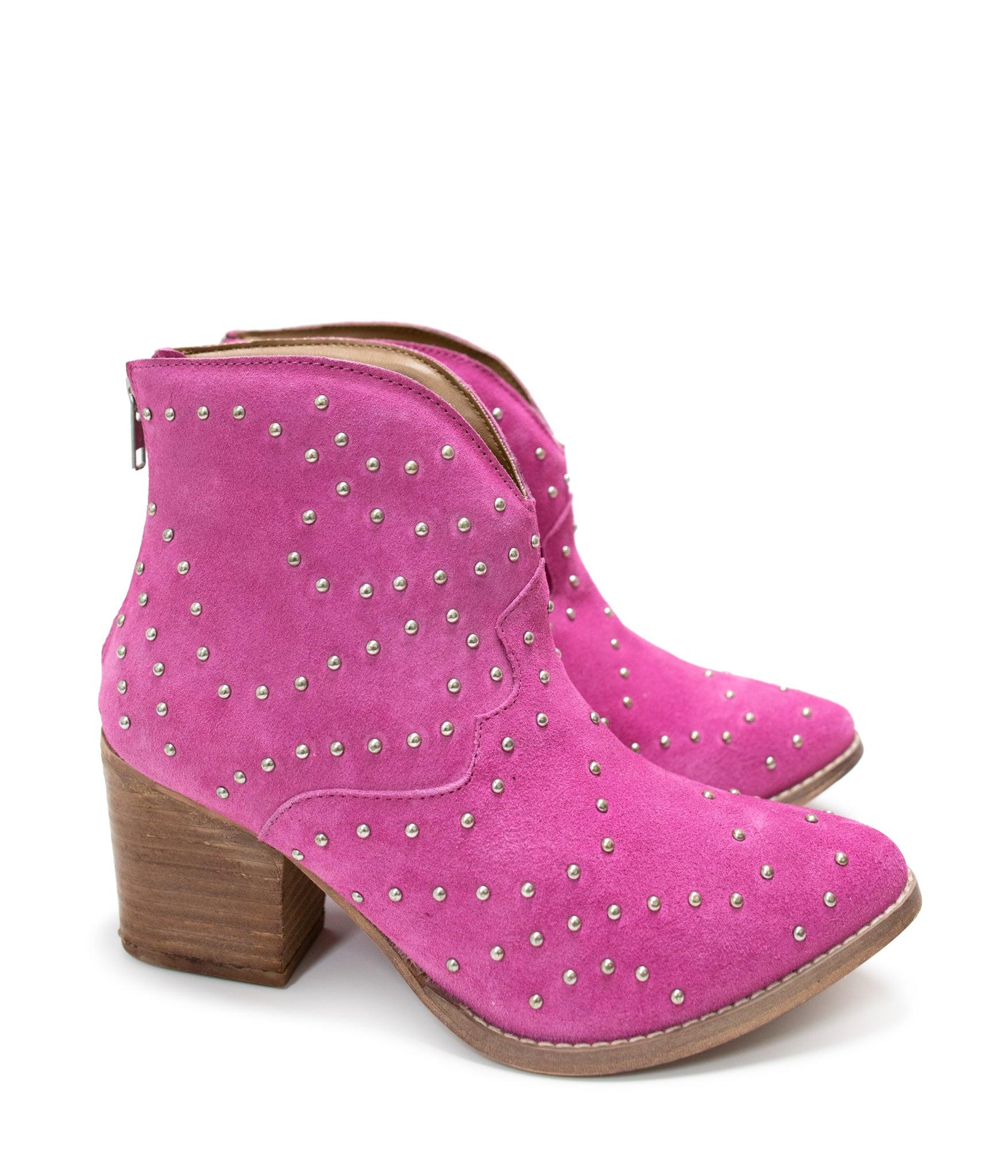 Twilight Studded Heeled Ankle Boot in Denim (Online Exclusive) Product Image