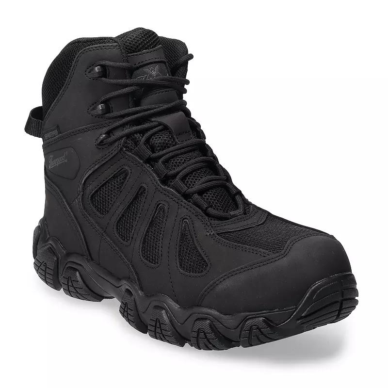 Thorogood Crosstrex Men's Side Zip Waterproof Composite-Toe Work Boots, Size: 4.5, Black Product Image