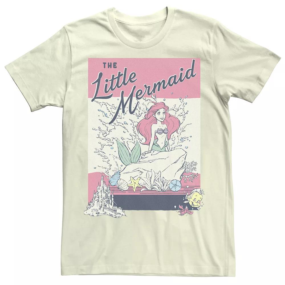 Disney's The Little Mermaid Faded Poster Men's Tee,  Product Image