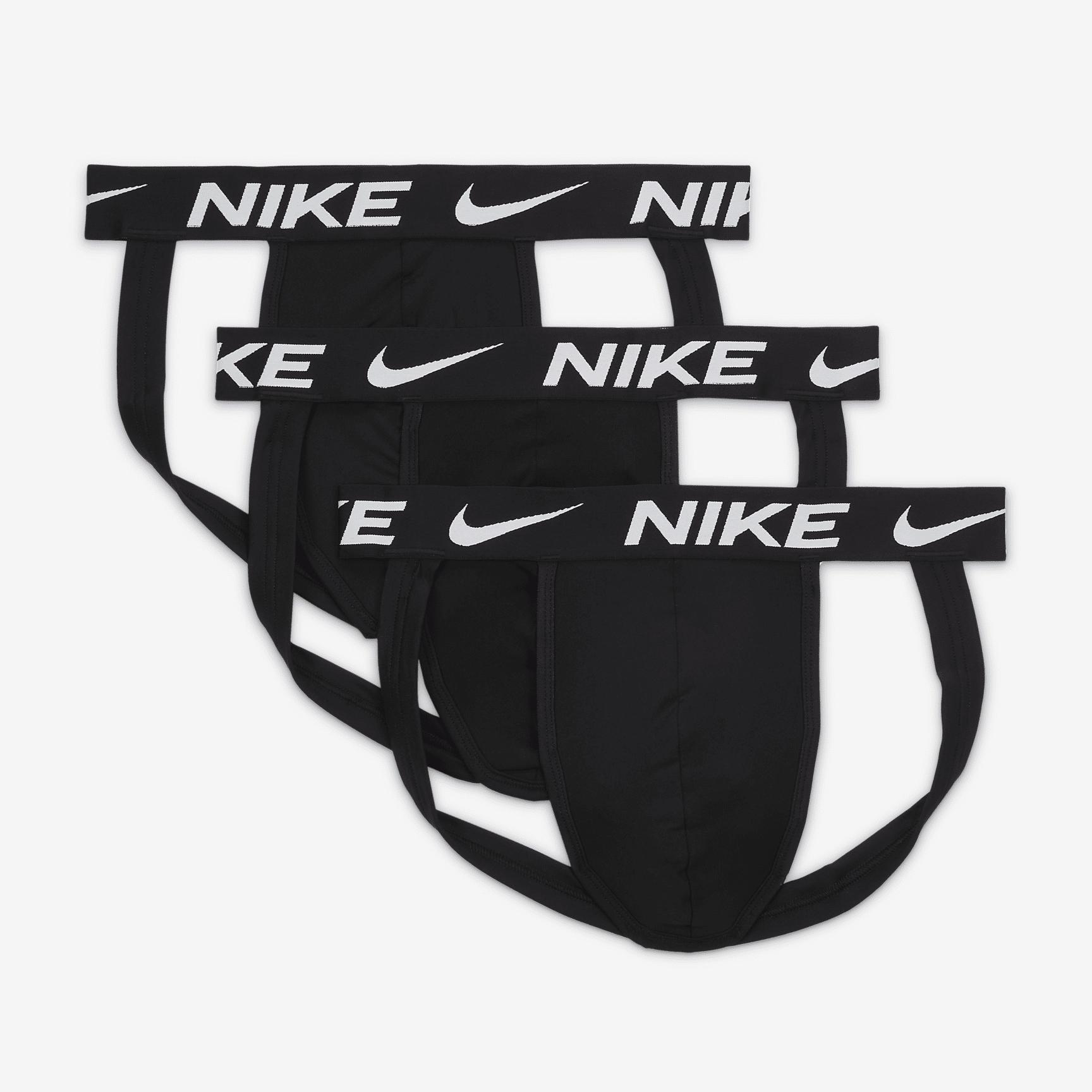 Nike Mens Dri-FIT Essential Micro Jock Straps (3-Pack) | KE1144-001 Product Image