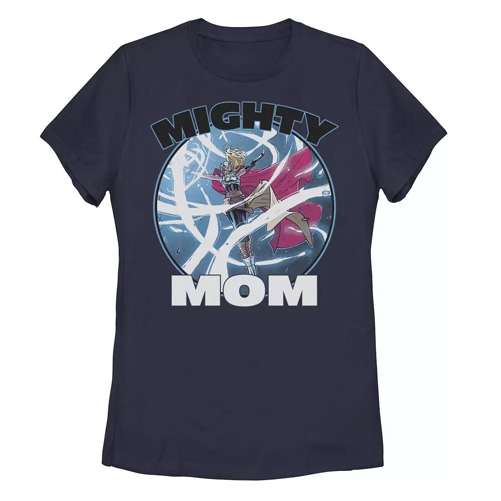 Juniors' Marvel Mother's Day Female Thor Mighty Mom Tee, Girl's, Size: Small, Blue Product Image