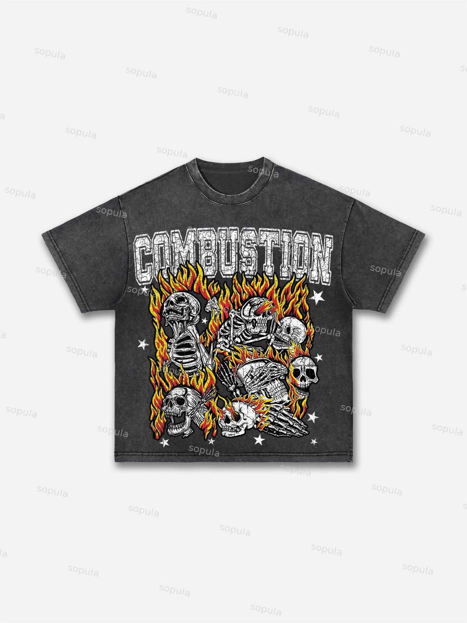 Men's Holy Prayer Vintage Graphic Washed T-Shirt Product Image