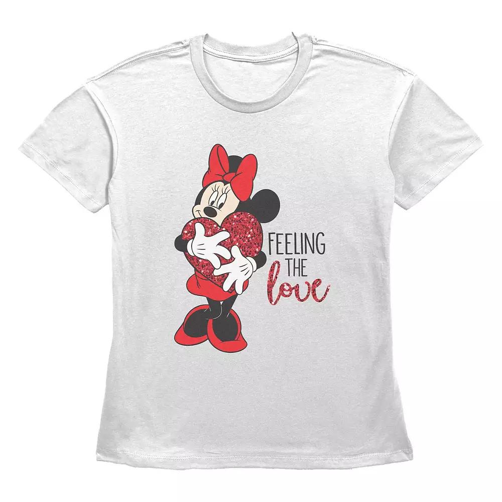 Disney's Minnie Mouse Feeling The Love Women's Graphic Tee,  Product Image