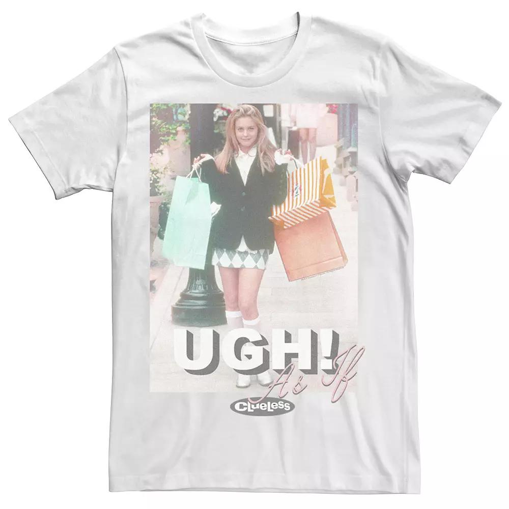 Men's Clueless Shopping Pose Tee, Size: Large, White Product Image