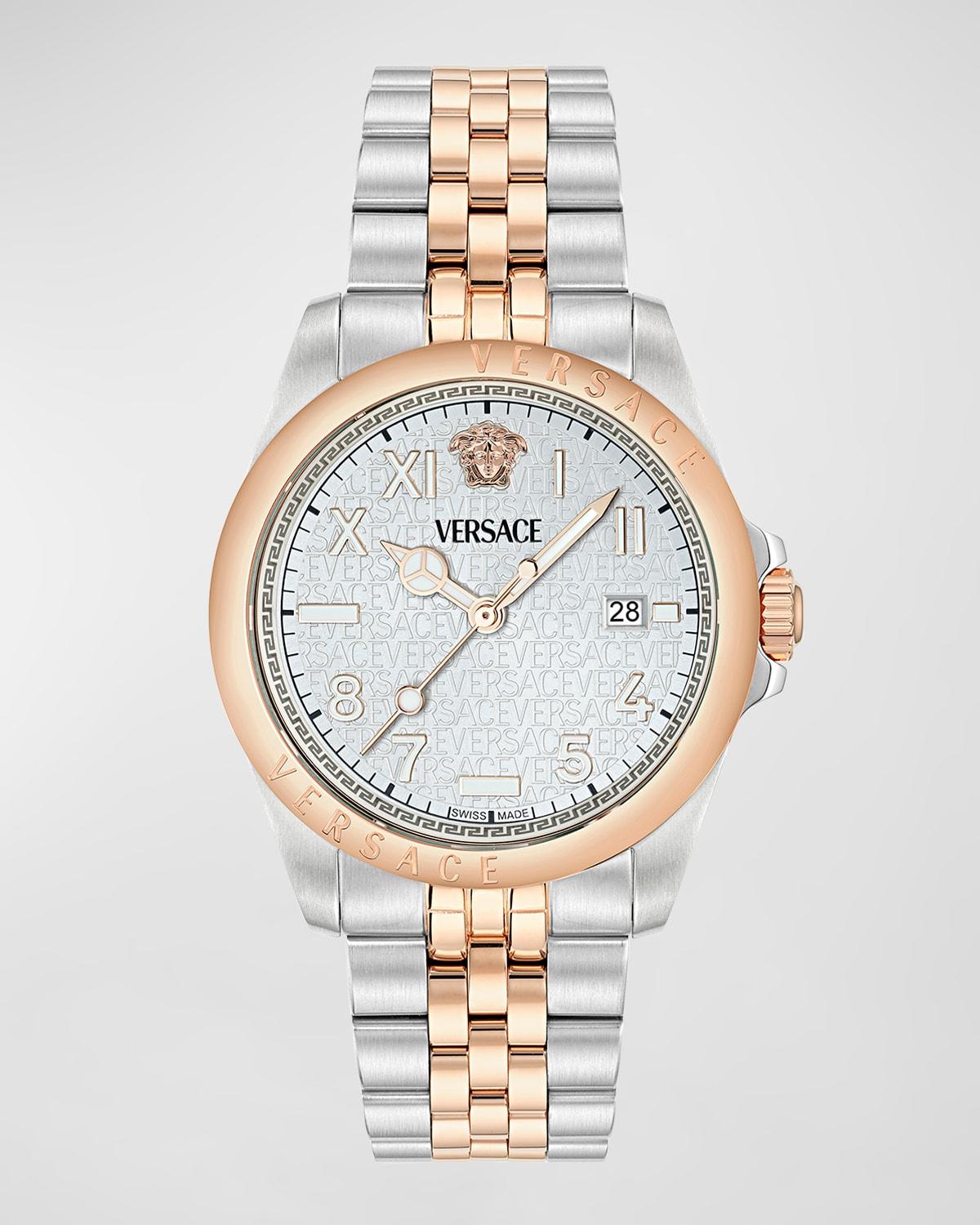 Mens Anteo Two-Tone Bracelet Watch, 41mm Product Image