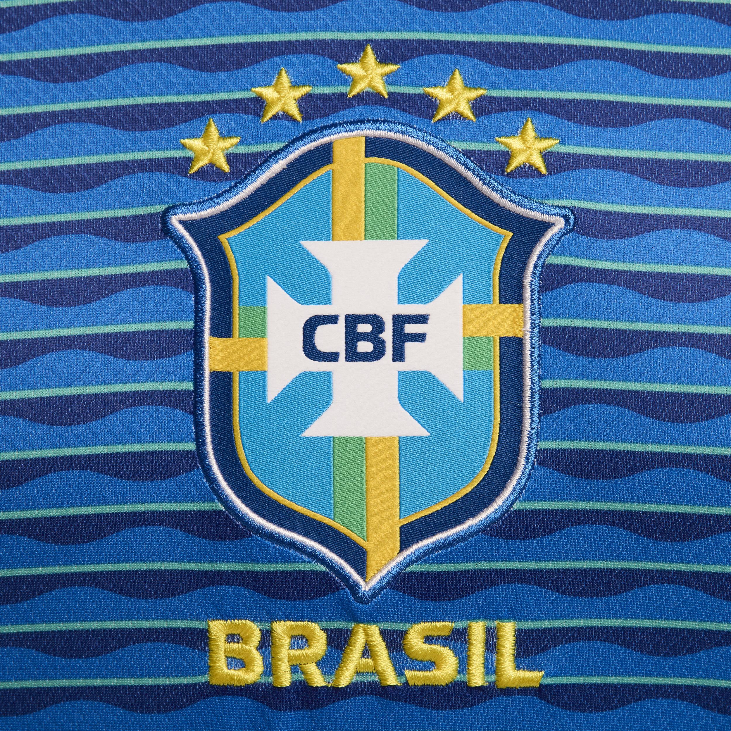 Brazil 2024 Stadium Away Nike Mens Dri-FIT Soccer Replica Jersey | FJ4283-458 Product Image