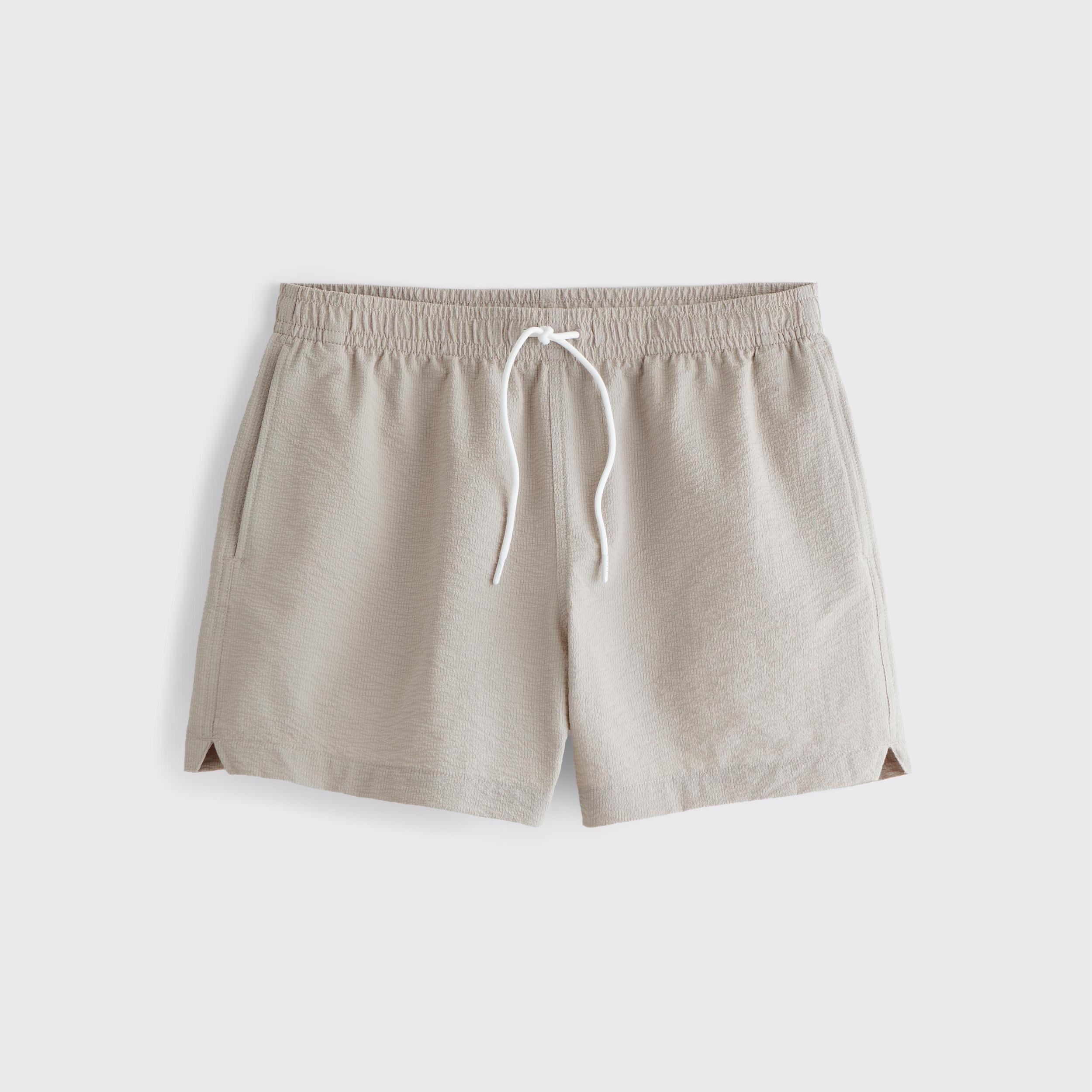 Pull-On Micro-Seersucker Swim Trunk Product Image