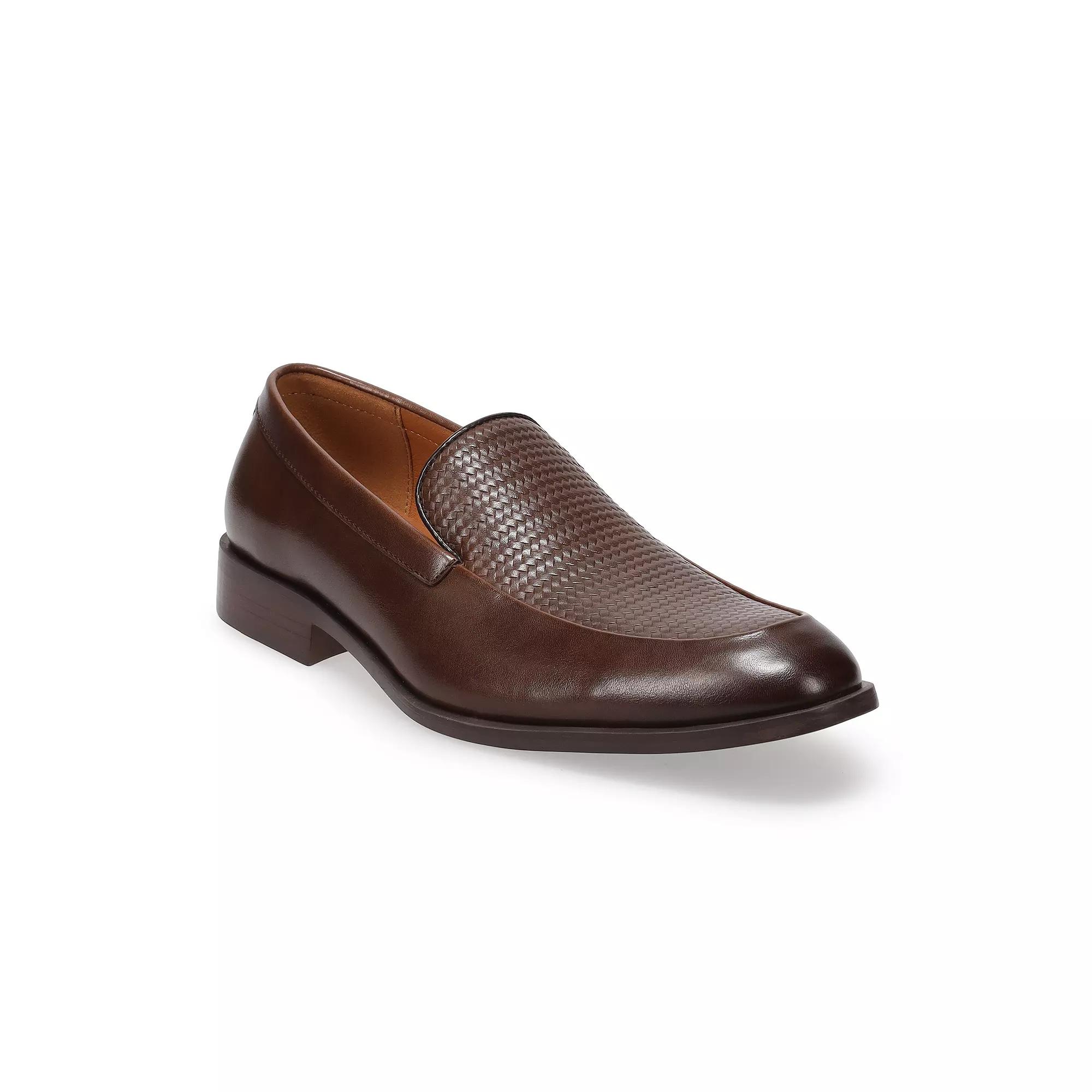 Men's Apt. 9® Memory Foam Woven Slip-On Dress Shoes, Size: 10.5, Brown Product Image