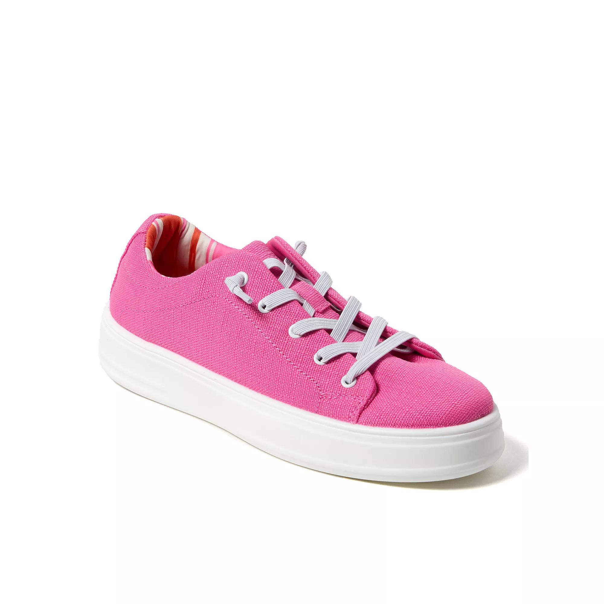 Original Comfort by Dearfoams Mabel Woven Lace-Up Women's Shoes, Size: 8, Azalea Pink Product Image