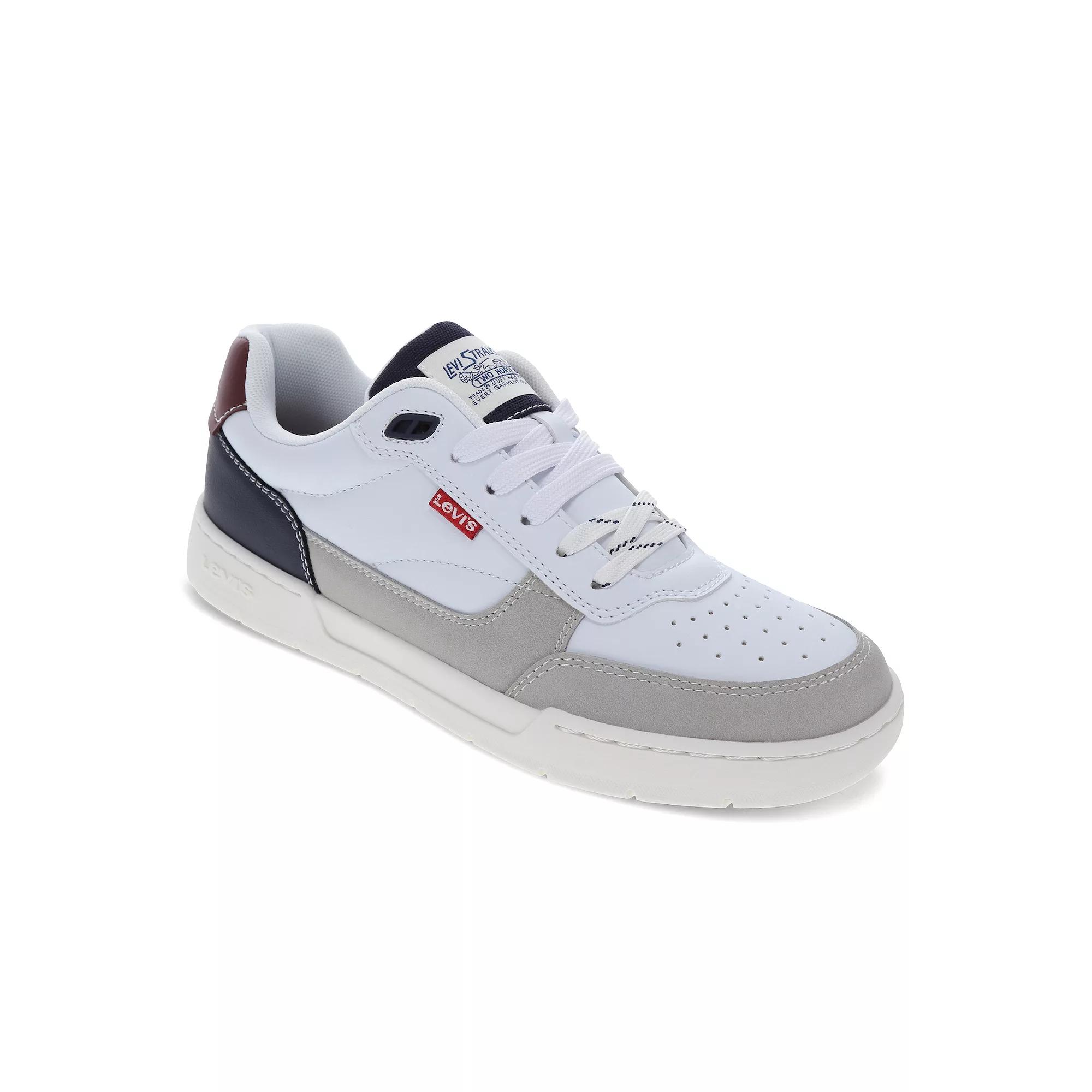 Levis La Jolla Mens Sneakers White Silver Navy Product Image
