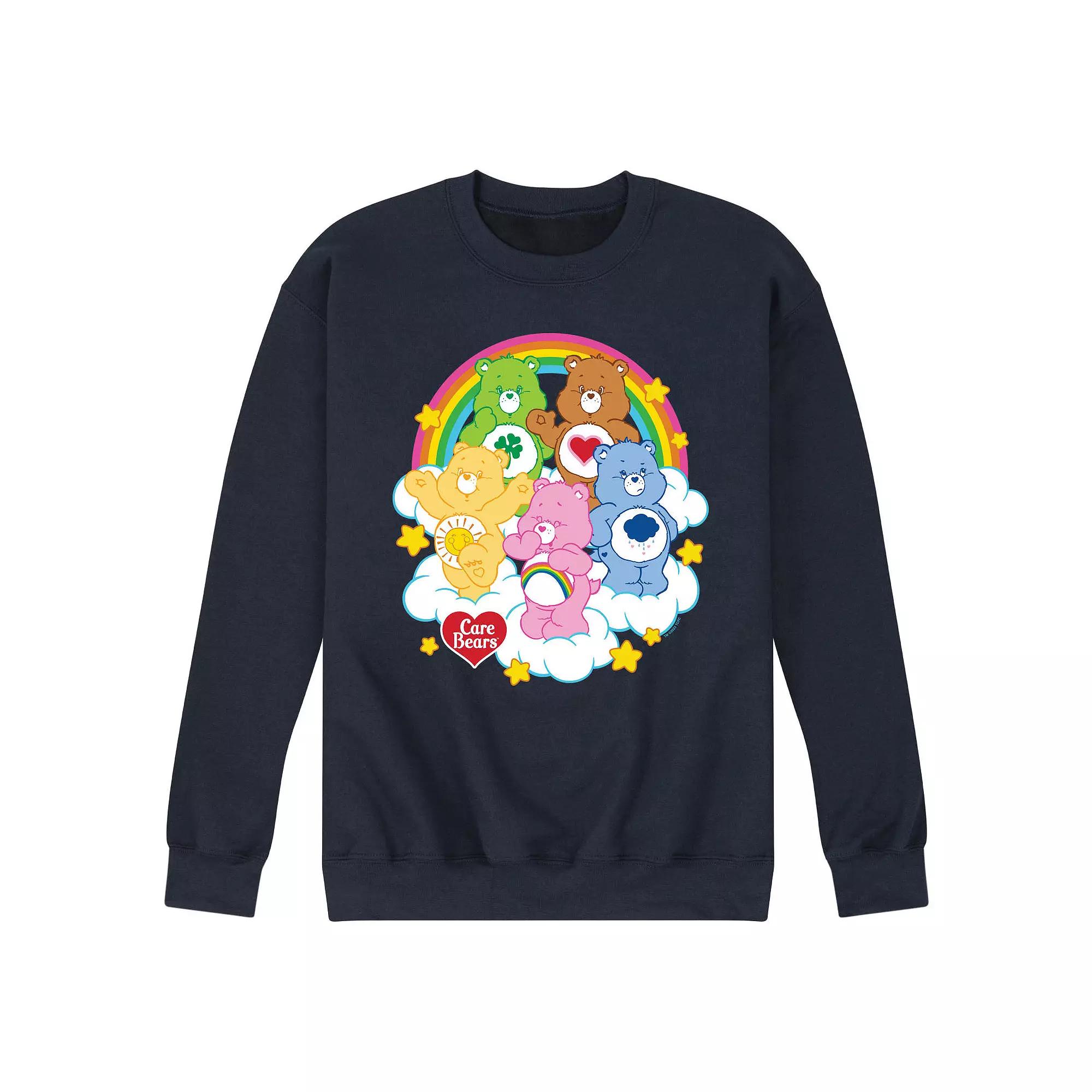 Men's Care Bears Group On Clouds Fleece Sweatshirt,  Product Image