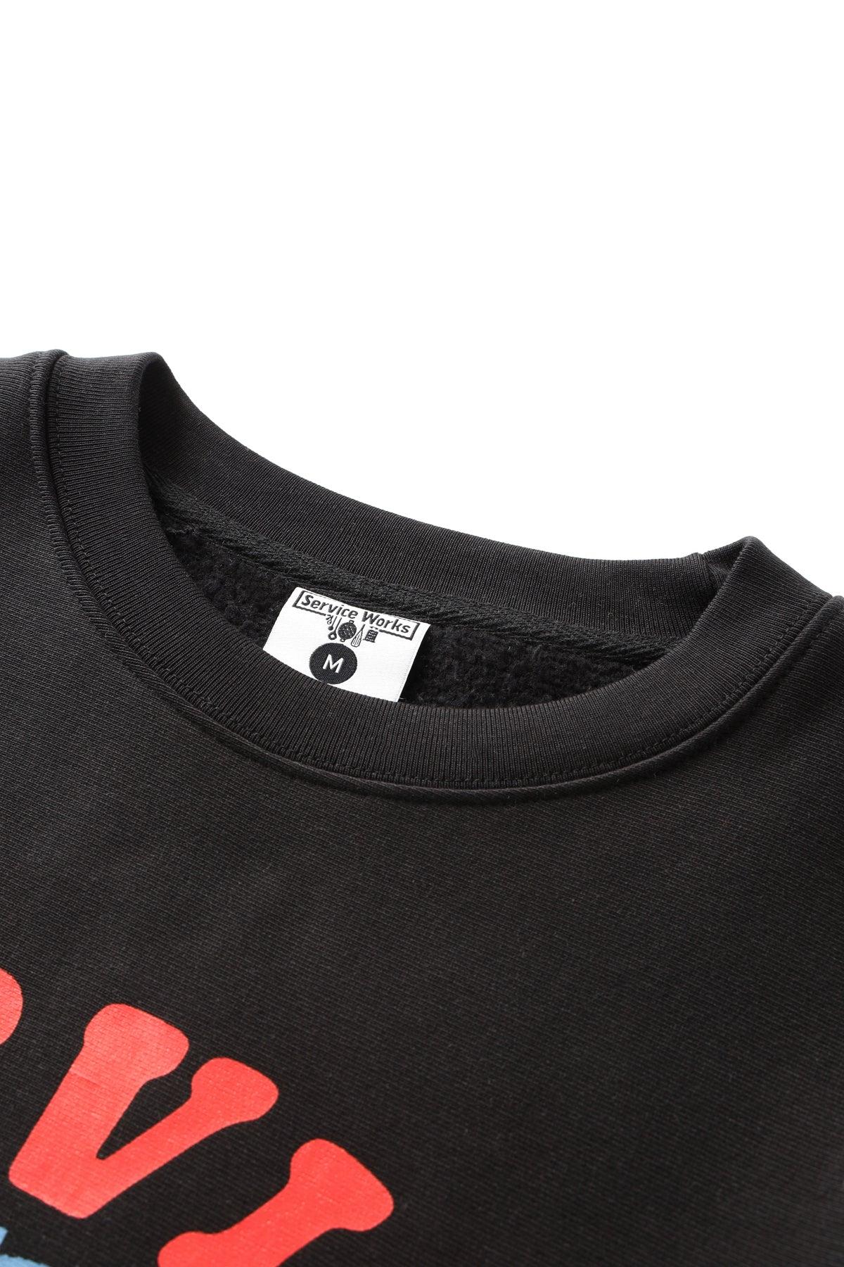 Service Works - Organic Chefswear Crewneck - Black Product Image