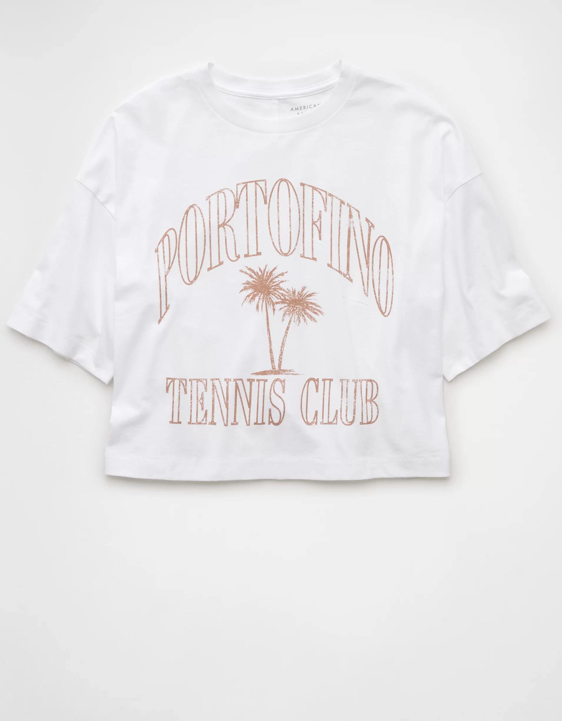 AE Boxy Cropped Destination Graphic T-Shirt Product Image